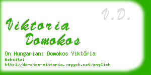 viktoria domokos business card