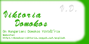 viktoria domokos business card